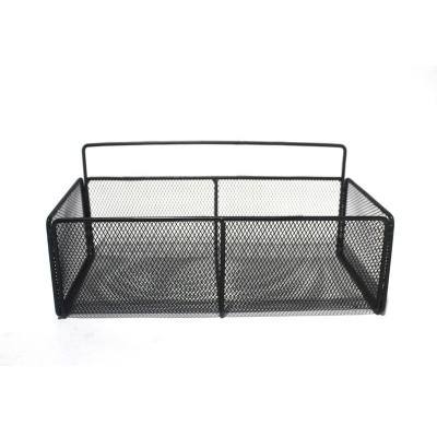 China Sustainable Steel Storage Baskets With Black Document Holder for sale