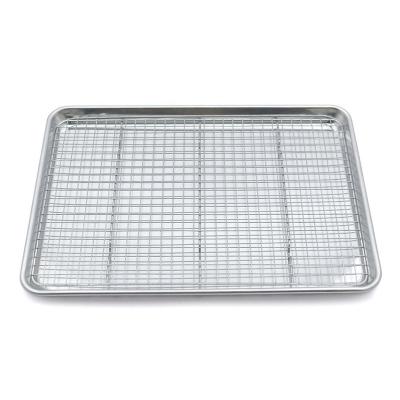 China Viable Half Sheet Aluminum Mold With Stand Set Molds Cooling Baking Plate With Stand Set Baking Tray for sale