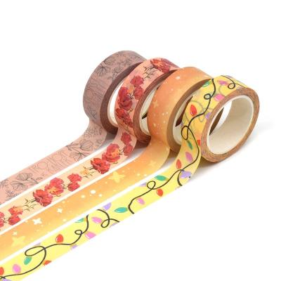 China Waterproof CMYK Set Designer Adhesive Masking Tapes Washi Tape Japanese for sale