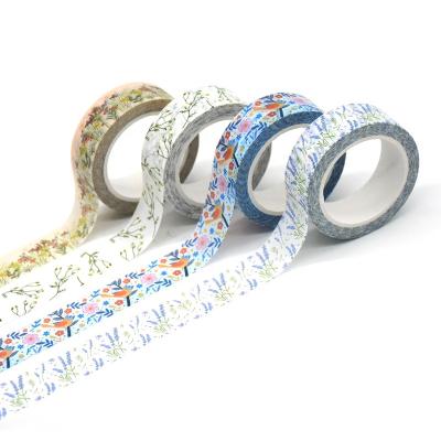 China Waterproof Paper Wrapper Crafts Pantone Color Foil Cmyk Washi Tape Custom Printed Foiled for sale