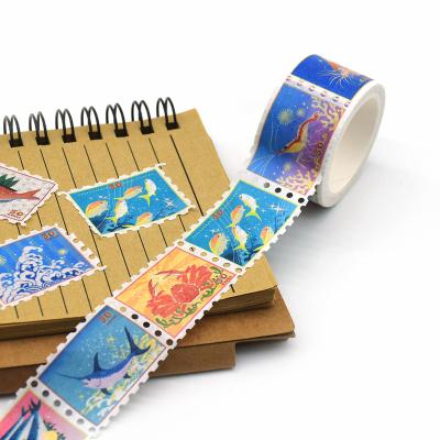 China Waterproof Paper Makers Rose Foil Stamp Washi Tape Rolls Gold Masking Jumbo Roll Adhesive for sale