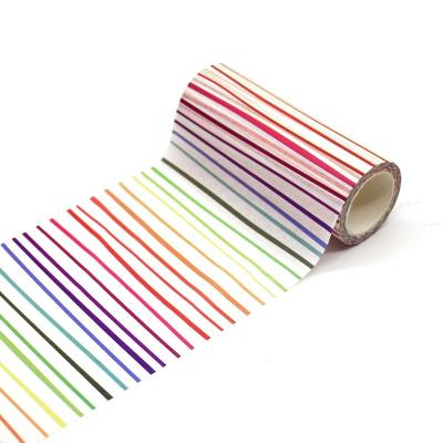 China Waterproof Thin Sky Foil Washi Tape Skinny Small Size Tape for sale