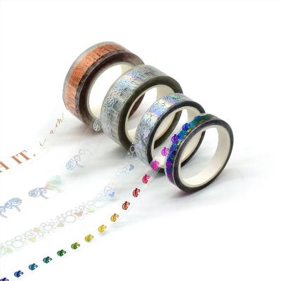 China Design Waterproof Personal PET Rose Gold Faith Washi Tape for sale