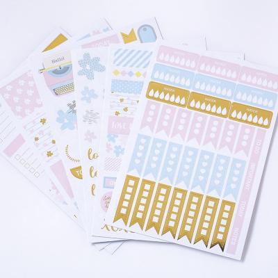 China Waterproof Customized Weekly Planner Words Sticker Paper Summer Diary Sticker Alphabet Letter Sticker for Scrapbook for sale