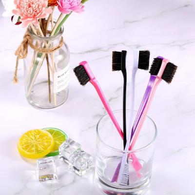 China Waterproof Professional Wholesale Double Sided 3 in 1 Mini Baby Edge Control Hair Comb Custom Set Brush with Logo Bulk Private Label for sale