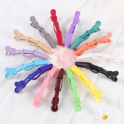 China home & Custom Salon Crocodile Alligator Claw Clips Grip Barrette Sling Hair Accessories Sectioning Clips Set For Women for sale