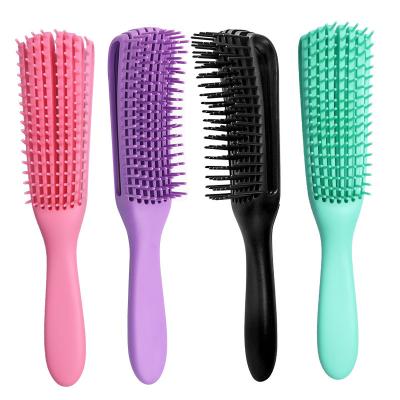 China Private label waterproof plastic flexible wet hair brush detangler detangler for women bundling wholesale for sale