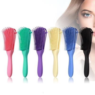 China Private Label Waterproof Wet Flexible Plastic Hair Brush Detangler Detangler For Women Wholesale Packing for sale