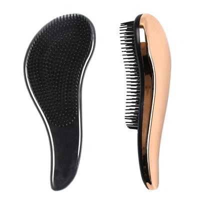 China Nondisposable private label palette gold nylon men women straighten brush hair brush detangler packaging wholesale for sale