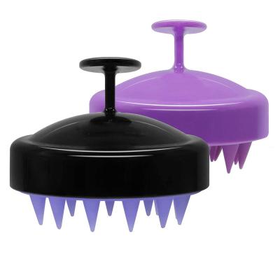 China Wholesale Waterproof Washing Brush Waterproof Silicone Hair Shower Hair Scalp Massager Shampoo Brush For Hair Growth for sale