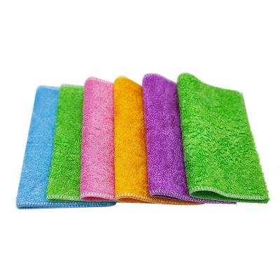 China 100% Sustainable 100% Bamboo Fiber Eco Green Towel Sets Customize Kitchen Cleaning Products Promotional High Quality Cloth for sale