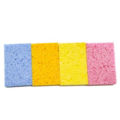 China Sustainable High Absorbent Eco - Friendly Bulk Wholesale Kitchen Application Dishes Washing Pulp Wood Cellulose Sponge for sale