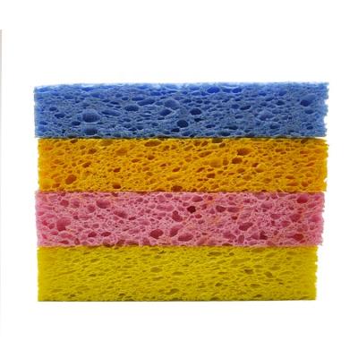 China Viable Factory Directly Sell Discount Sale Promotion Wash Bombs Sponge Wood Pulp Colored Cellulose Sponge For Kitchen Cleaning for sale