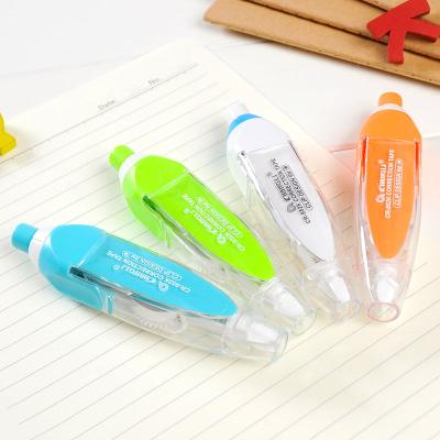 China Stationery Tape Press Type Cute Student Correction Transparent Pen Stationery Refill Tape Custom Student Corrector Runner Correction Style For Office Kids for sale