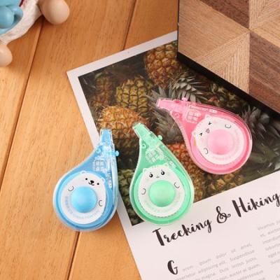 China Cheap Transparent Eco-friendly Plastic Correction Tape Customized Wholesale Price Office & School Supplies PET Stationery For School Office for sale