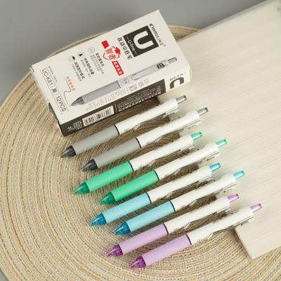 China Colorful 0.5mm plastic stationery refill gel retractable pen customized by normal wholesale for school office suppiler for sale