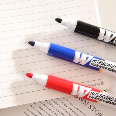 China Refillable Whiteboard Marker Pen Erasing White Board Marker School Office Supply White Board Black Non-Toxic Erasable Dry Easy Marker Pen for sale