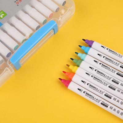 China Hot Sale Tip Art Coloring Eco-friendly Durable Marker Pen Dual Set For Drawing for sale