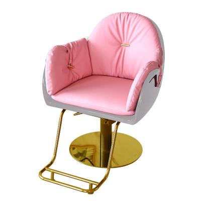 China New Design Contemporary Hot Pink Modern Good Price Leather Barber Chair Office Chair Barber Salon Sale Leather Barber Chair For Sale for sale