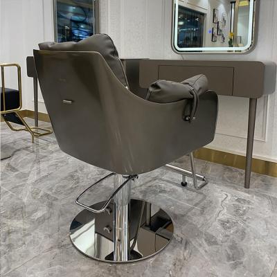 China Contemporary Modern Lockable Modern Furniture Wholesale Good Price Gray Beauty Barber Chair for sale