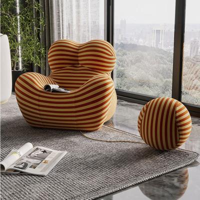 China Free Sample Comfort Chairs Single Room Eleph Samt Armchair Waiting Copy Living Set Nordic Bedroom Living Room Balcony Leisure Sofa Chair for sale