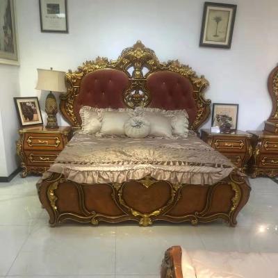 China Wholesale Good Prices Luxury Wooden Ornate King Bedroom Furniture Set Bed Set Luxury Furniture for sale