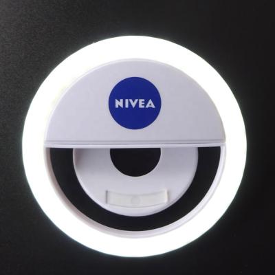 China Promotional Gift ABS RGB Selfie Led Ring Light Fill Light For Mobile Phone Ring Selfie Light for sale