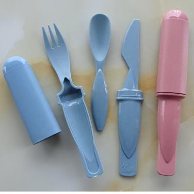 China Viable FIBER BAMBOO cutlery 3 in 1 set (fork+knife+spoon) for sale