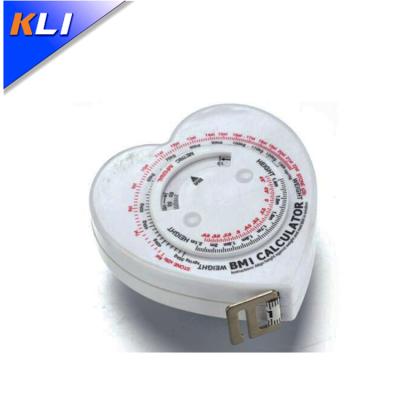 China Heart Shape BMI Plastic Digital Tape Measure for sale