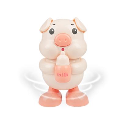 China Cute Cartoon Pig Dancing Toy Early Education Kids Toys Play Toy With Lights And Music Education Music for sale