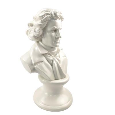 China Europe and America factory direct sales character sculpture Beethoven head decoration desk decoration custom resin crafts for sale