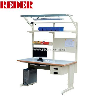 China Best price workshop workbench workbench assembly line esd led lighting with drawer cabinet for sale