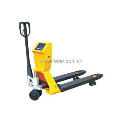 China CE Standard 2 Ton Hydraulic Hand Pallet Truck Forklift With Weight Scale 2000kg for sale