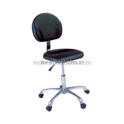 China Executive Chair Black / Antistatic ESD Office Working Chair Blue PU Leather Stool for sale