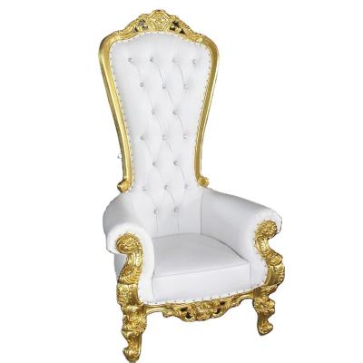 China Modern Sectional Sofa Gold Throne Chairs Luxury Wedding Royal King Throne Chairs For Wedding And Restaurant for sale