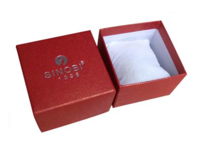 China Red Luxury Gift Boxes Packaging / Wrist Watch Display Boxes With Lids for sale