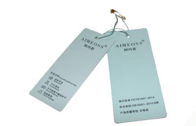 China SGS Approved Custom Hang Tags For Shoes ,  Paper Cardboard Hang Tag for sale