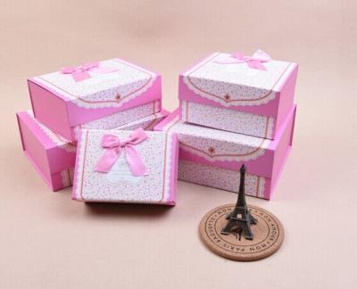 China Promotional Gift Coated Paper Packaging Box For Jewelry With Own Logo for sale