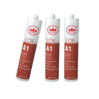 China Glass Glue Acidic Silicone Sealant Gray Black White Transparent UV Resistant for sale