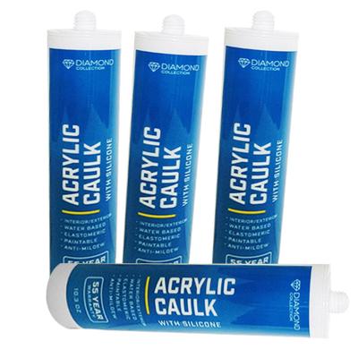 China Rainproof Acrylic Silicone Caulk Acrilico Caulking Sealant Pintable 280ml for sale