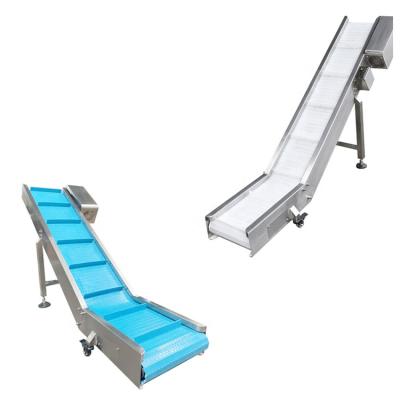 China Automatic Food Grade Finished Product Conveyor Multifunction Inclined Outlet Conveyor For Pouch / Bag for sale