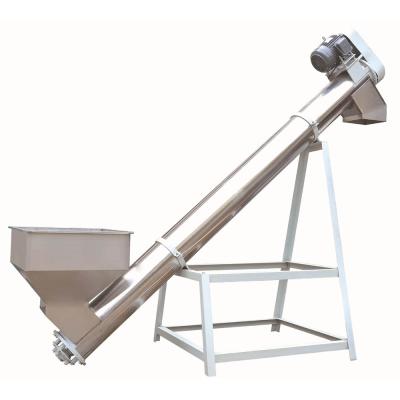 China Food Grade Customized Auger Screw Conveyor Inclined Vertical Rice Milk Powder Salt Screw Conveyor for sale