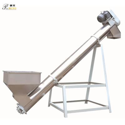 China Custom Food Grade Power Lift Auger Conveyors Tilt Screw Feeder Conveyor System for sale