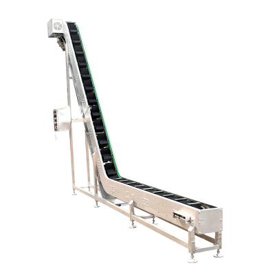 China Custom Food Grade Agriculture Pharmaceutical Chain Bucket Elevator Inclined Conveyor For Rice for sale