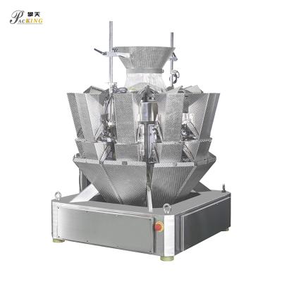 China Food Head Corn Snacks Standard 10 Multihead Head Weigher For Packaging Machine for sale