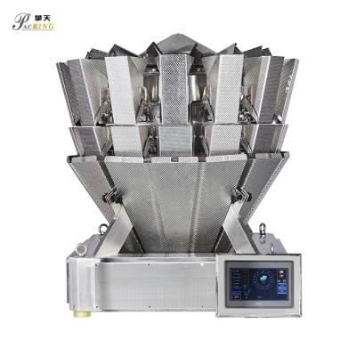 China 2.5Kw 14 Head Multihead Automatic Food Weigher For Wet Products for sale