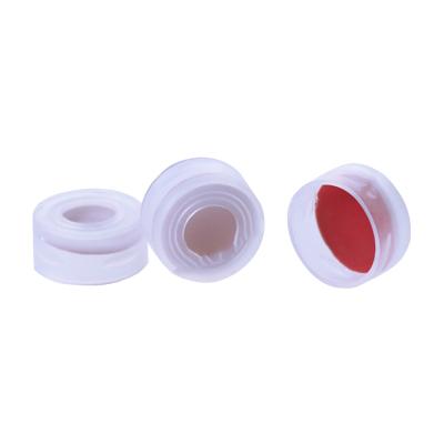 China Plastic HPLC Silicone Septa Vial Amber Glass Screw Cap Screw Opening Cap for sale