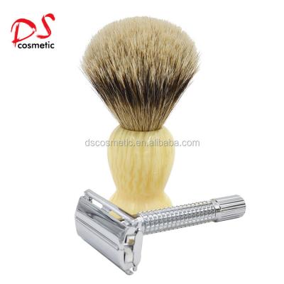 China Shaving Brush Silvertip Badger Hair Shaving Brush For Man for sale