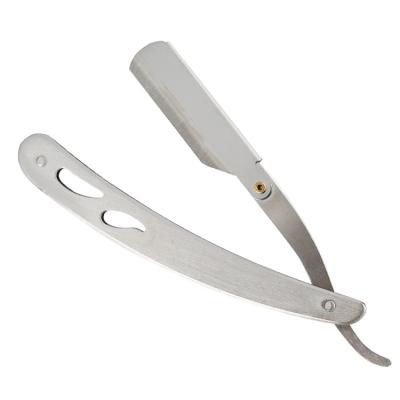 China DiShi 2020 Creative Simple Metal Handle Blade Disposable Straight Razor for sale