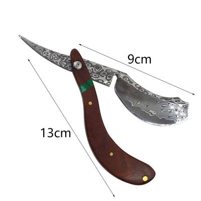 China Single Blade Private Label Cut Throat Men Damascus Straight Shaving Razor for sale